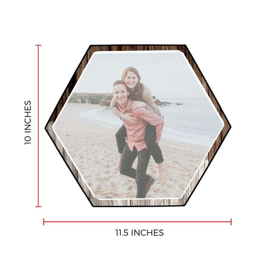 Family Collection (Every Family Has A Story - Full Photo - Upload) 11.5" X 10" KNEXAGON Wood Print