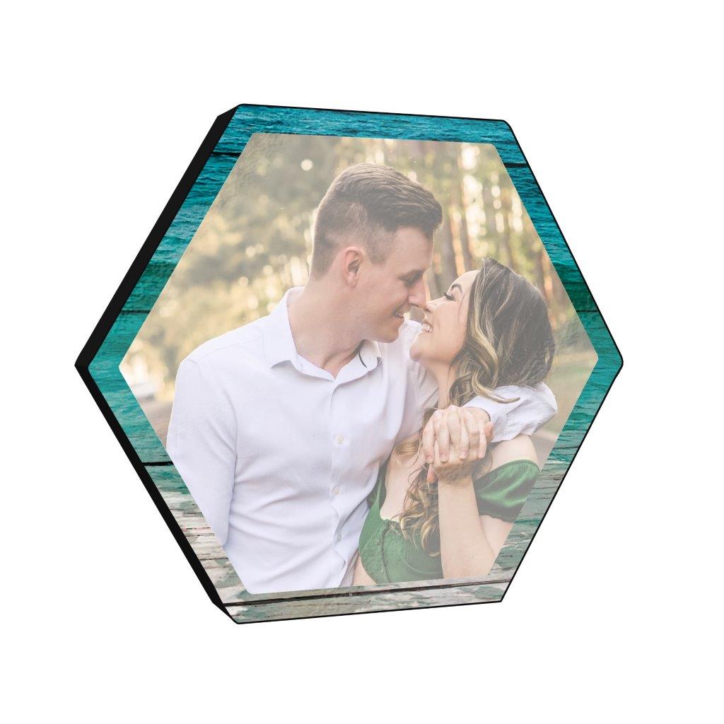 Vacation Collection (A Day at the Beach - Ocean - Full Photo - Upload) 11.5" X 10" KNEXAGON Wood Print