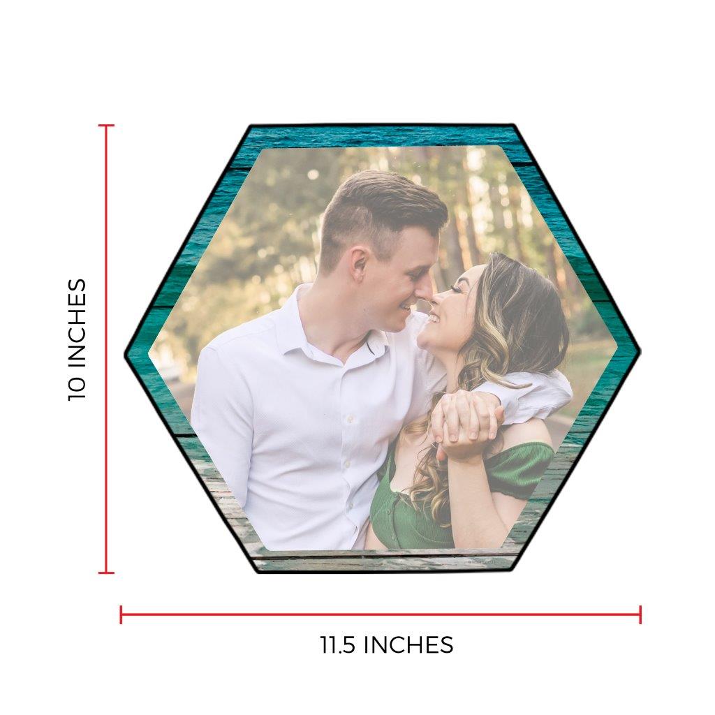 Vacation Collection (A Day at the Beach - Ocean - Full Photo - Upload) 11.5" X 10" KNEXAGON Wood Print