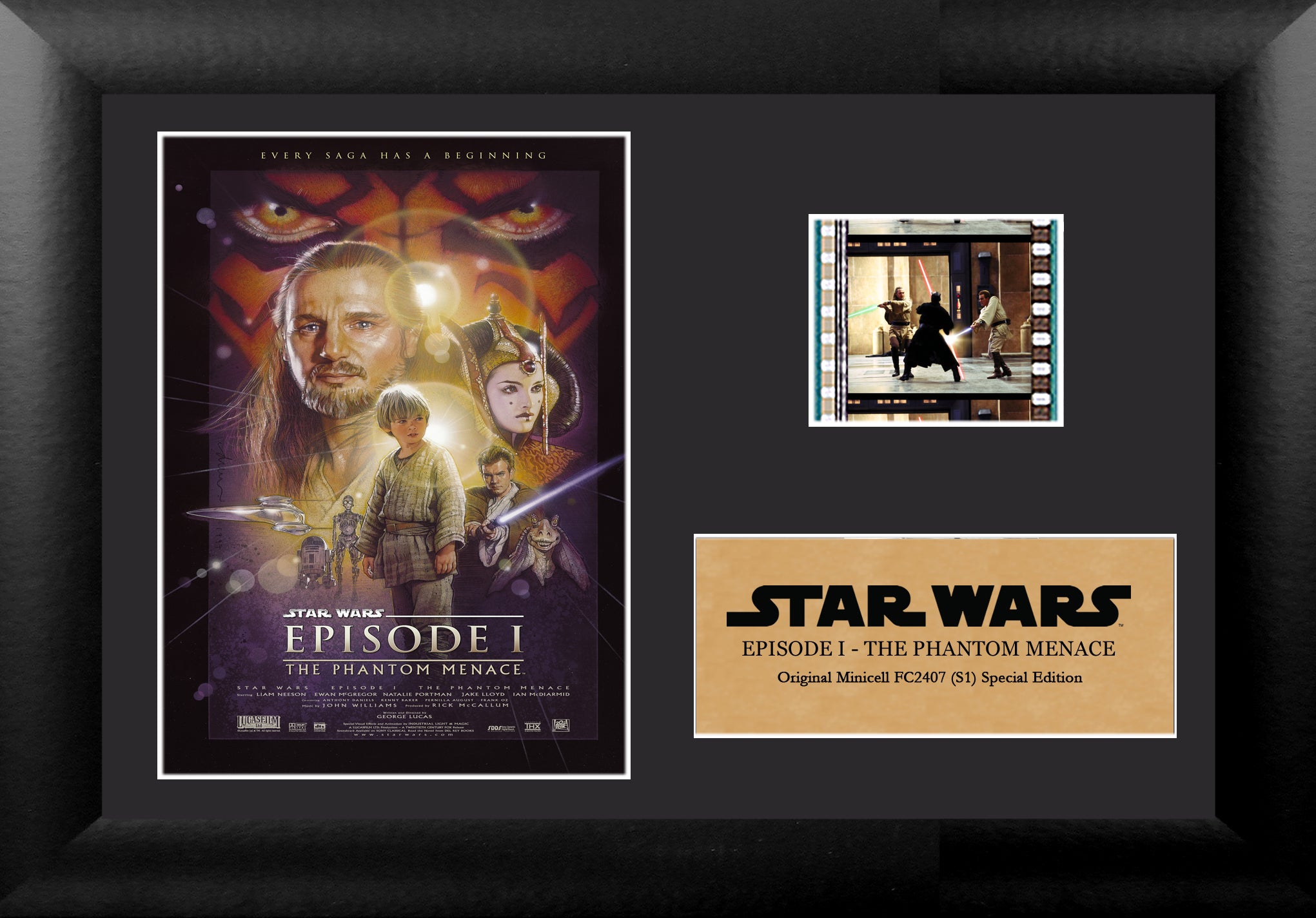 Star Wars: Episode I (The Phantom Menace) Minicell FilmCells Presentation with Easel Stand USFC2407