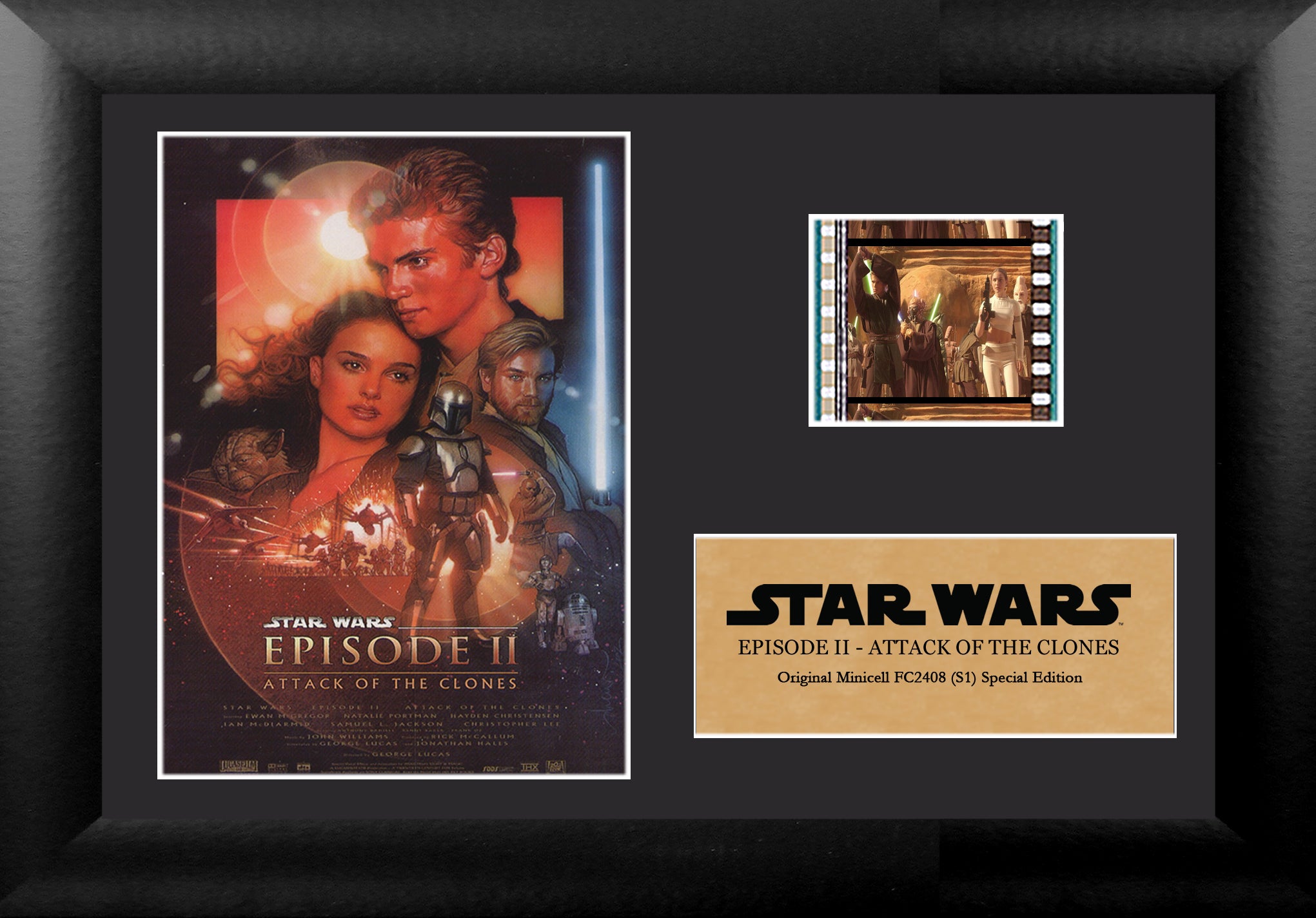 Star Wars: Episode II (Attack of the Clones) Minicell FilmCells  Presentation with Easel Stand USFC2408