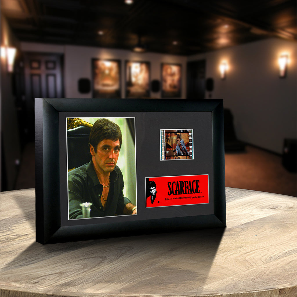 Scarface (Tony Montana) Minicell FilmCells Framed Desktop Presentation USFC3032