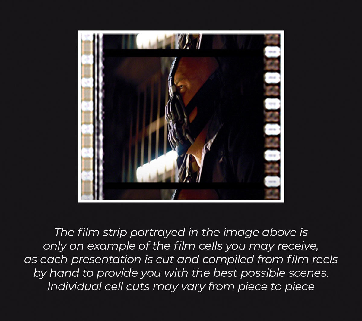 Batman The Dark Knight Trilogy (Scarecrow, Joker, & Bane) 3 Cell Standard FilmCells™ Presentation USFC6153