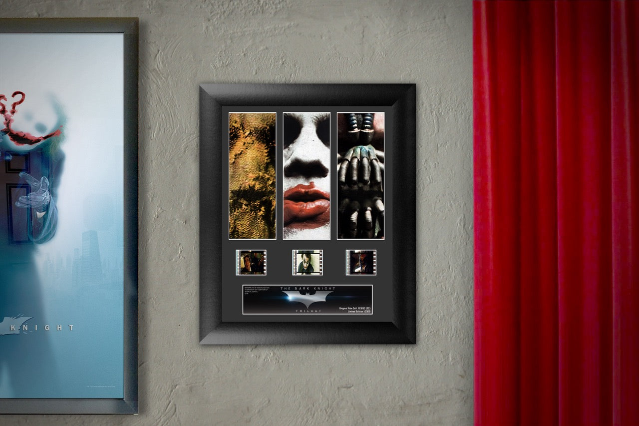 Batman The Dark Knight Trilogy (Scarecrow, Joker, & Bane) 3 Cell Standard FilmCells™ Presentation USFC6153