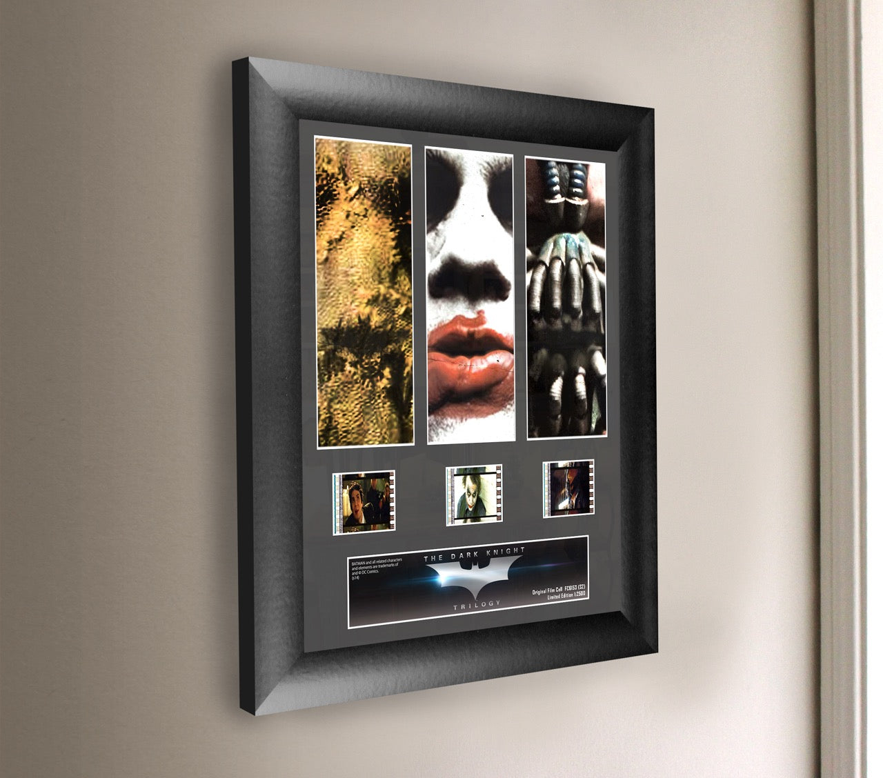 Batman The Dark Knight Trilogy (Scarecrow, Joker, & Bane) 3 Cell Standard FilmCells™ Presentation USFC6153