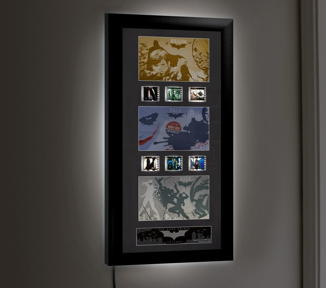 Batman The Dark Knight Trilogy (S2) Limited Edition Trio FilmCells™ Presentation USFC6155