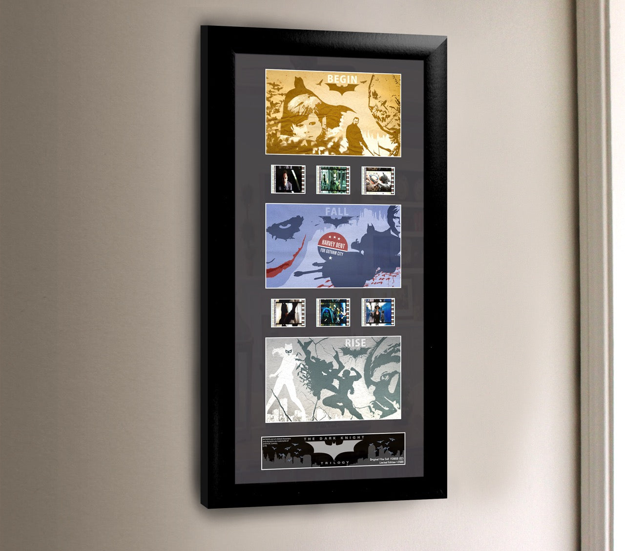 Batman The Dark Knight Trilogy (S2) Limited Edition Trio FilmCells™ Presentation USFC6155