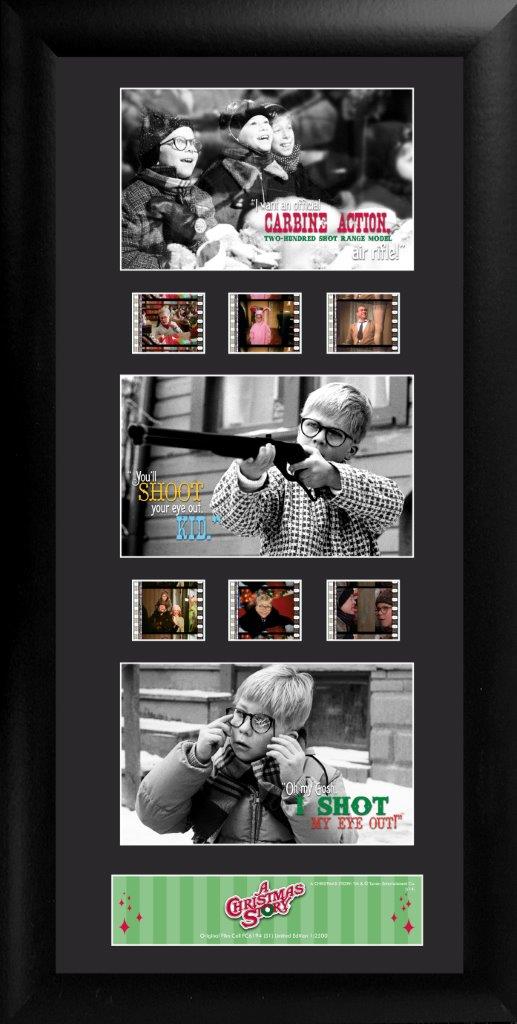 A Christmas Story (Youll Shoot Your Eye Out) Limited Edition Trio Framed FilmCells Presentation USFC6194