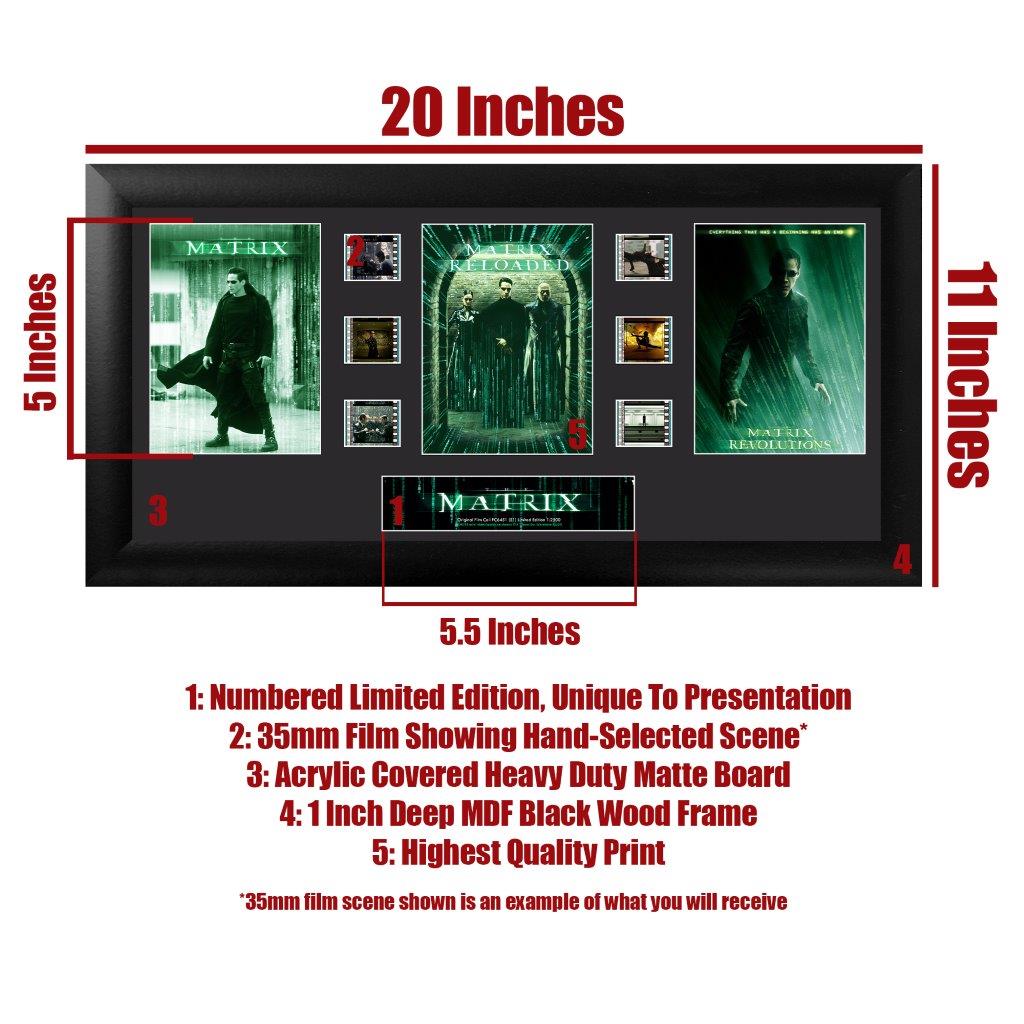 The Matrix Trilogy (S1) Limited Edition Trio Framed FilmCells Presentation USFC6451