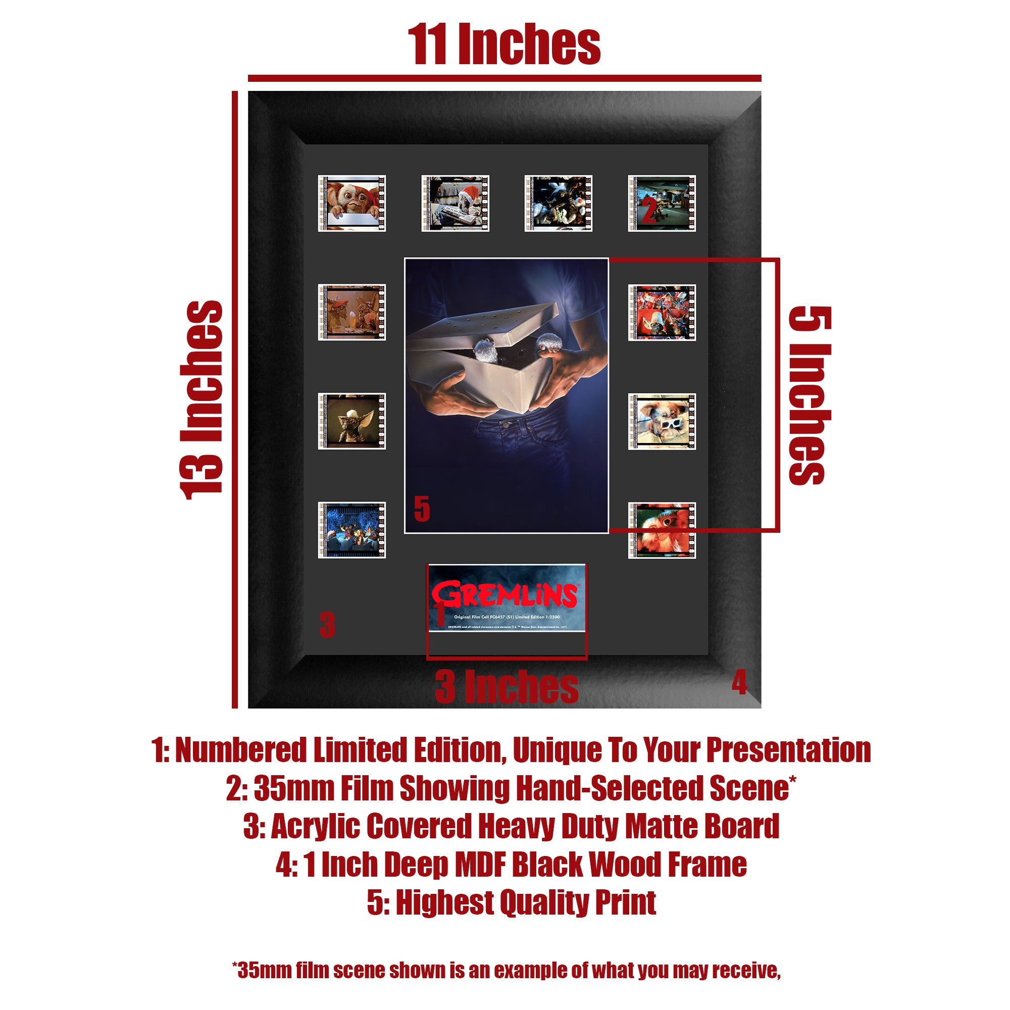 Gremlins (S2) Limited Edition Mini Montage Framed FilmCells Presentation USFC6457