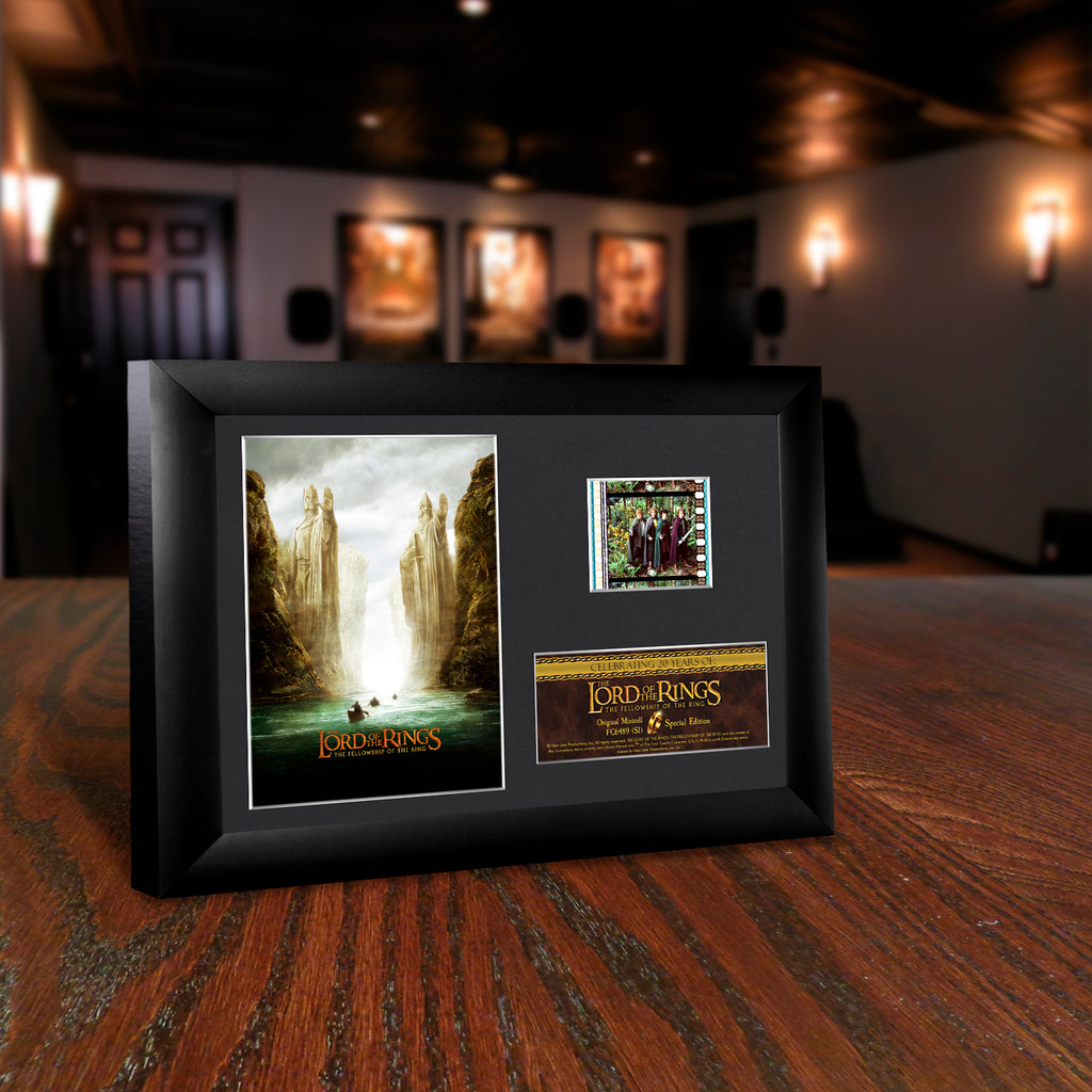 Lord of the Rings Fellowship of the Ring (20th Anniversary) Minicell FilmCells Framed Desktop Presentation USFC6489