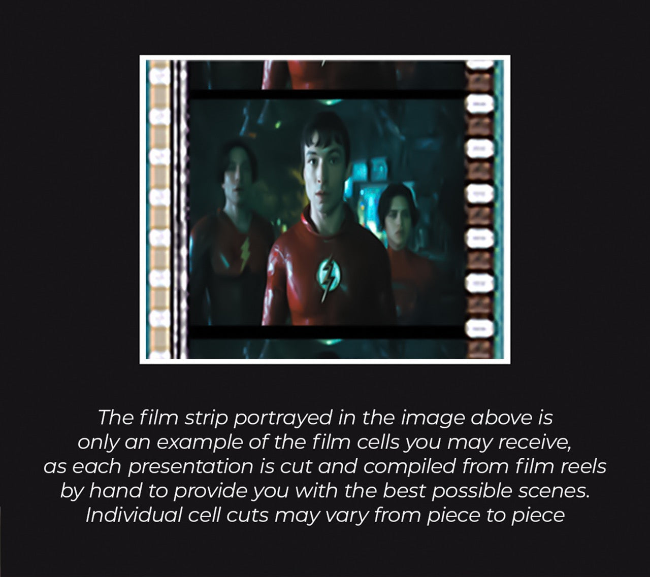 The Flash Movie (Justice League Logos) Minicell FilmCells Framed Desktop Presentation USFC6537