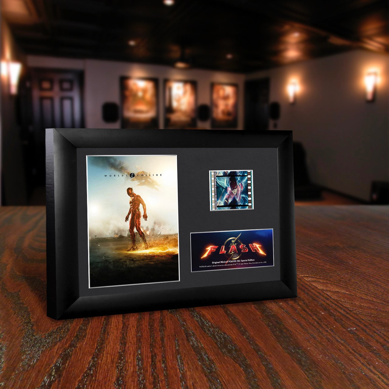 The Flash Movie (Worlds Collide) Minicell FilmCells Framed Desktop Presentation USFC6558