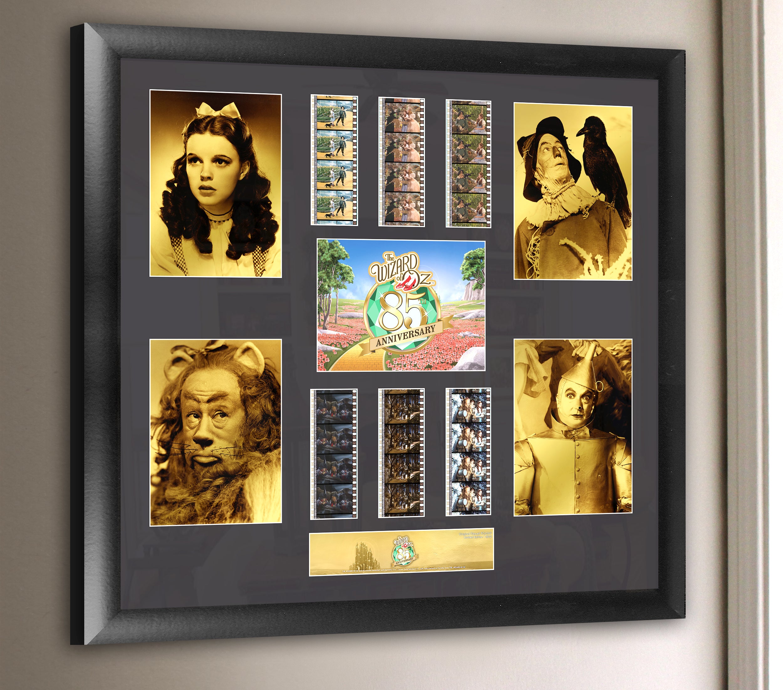 The Wizard of Oz (85th Anniversary) FilmCells Presentation Limited Edition Montage Wall Art USFC6569