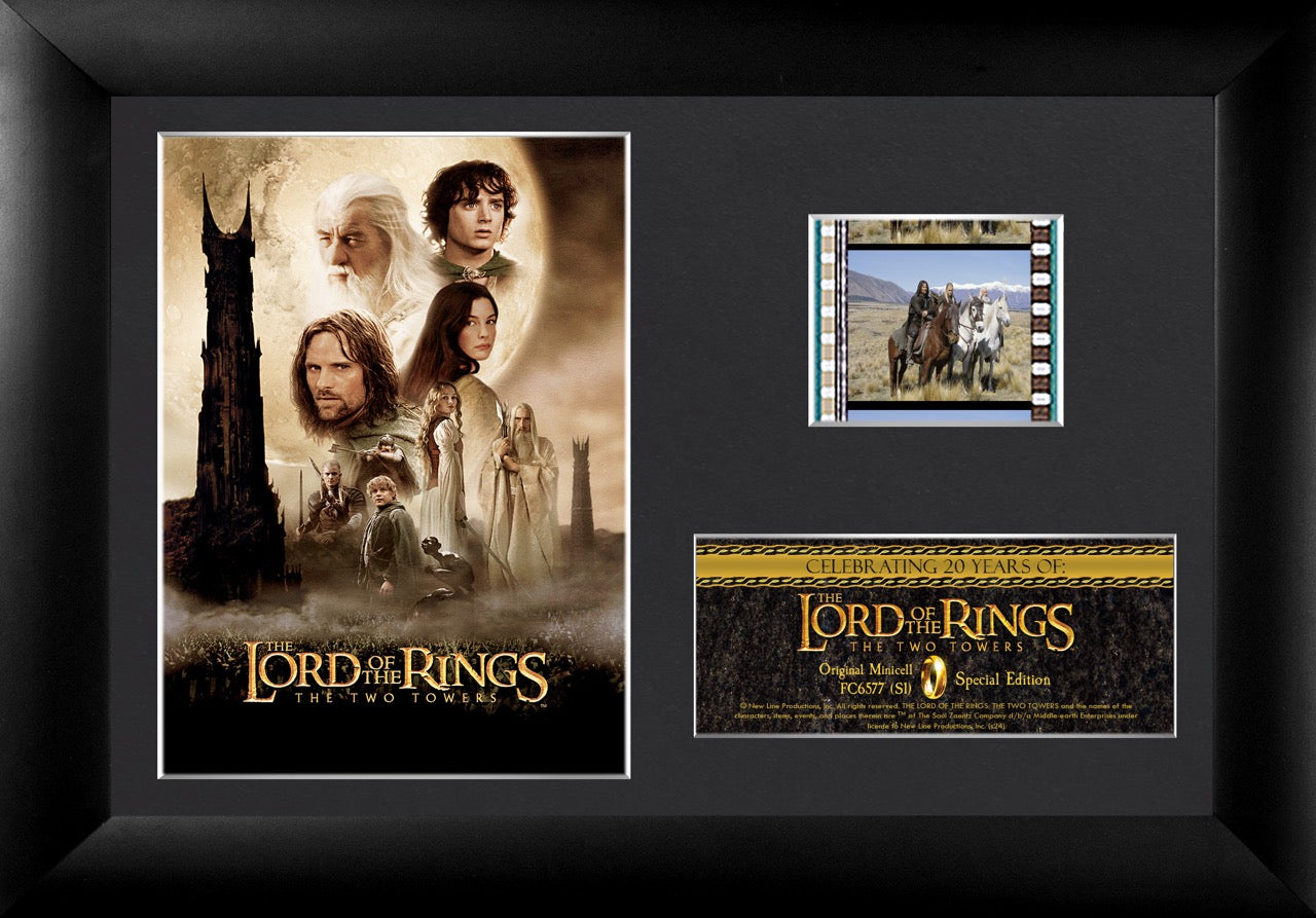 Lord of the Rings: The Two Towers (20th Anniversary) Minicell FilmCells Framed Desktop Presentation USFC6577