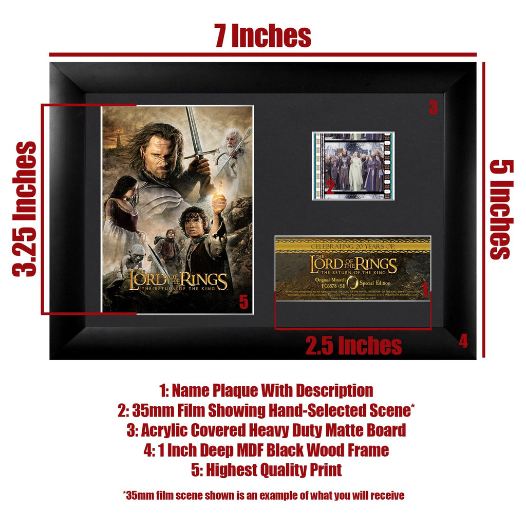 Lord of the Rings: Return of the King (20th Anniversary) Minicell FilmCells Framed Desktop Presentation USFC6578