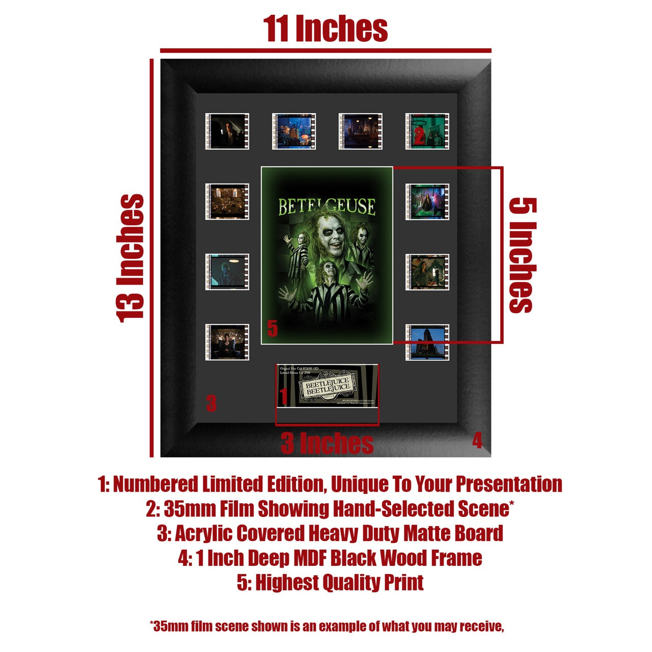 Beetlejuice Beetlejuice (S2) Mini Montage Framed FilmCells Presentation USFC6581