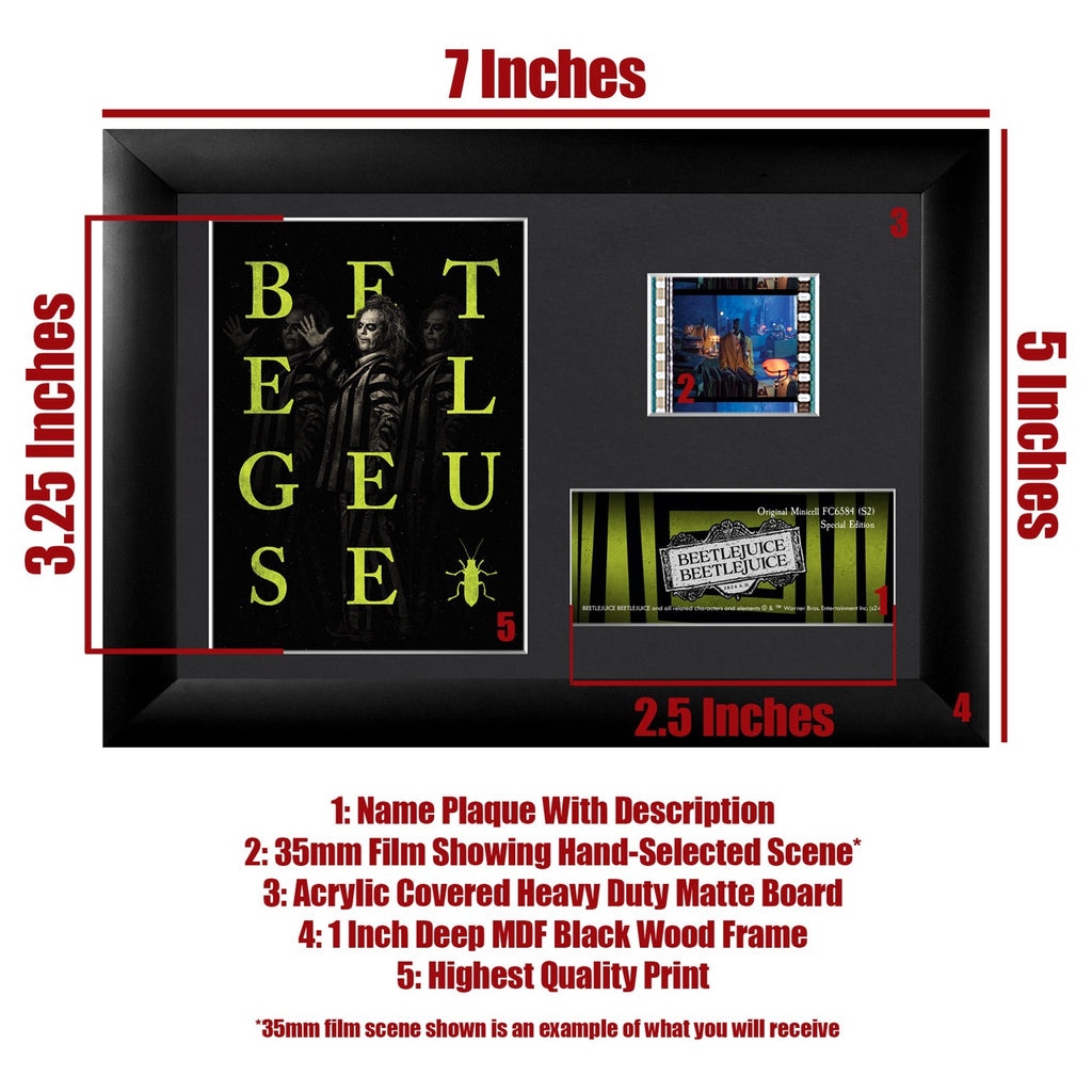 Beetlejuice Beetlejuice (S2) Minicell FilmCells Framed Desktop Presentation USFC6584