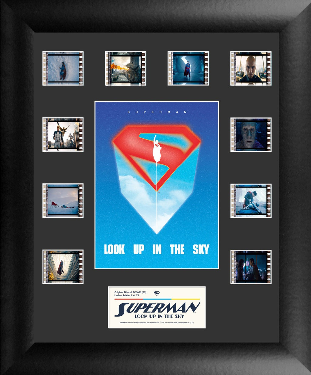 Superman (2025) (Look Up in the Sky) Comic Con Exclusive Mini Montage Framed FilmCells™ Presentation USFC6606