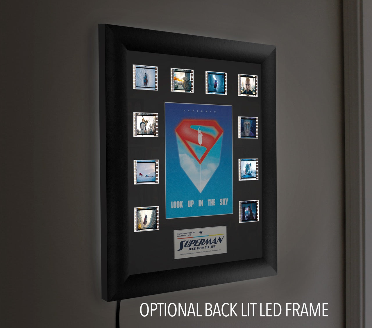 Superman (2025) (Look Up in the Sky) Comic Con Exclusive Mini Montage Framed FilmCells™ Presentation USFC6606