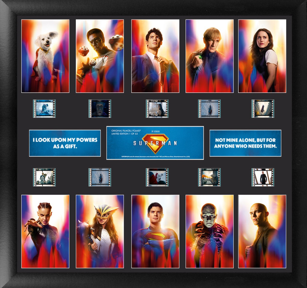 Superman (2025) (Legacy of Hope) Comic Con Exclusive FilmCells™ Presentation Limited Edition Montage Framed Art USFC6607