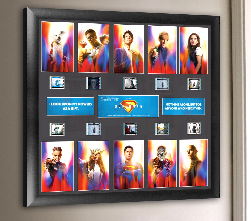 Superman (2025) (Legacy of Hope) Comic Con Exclusive FilmCells™ Presentation Limited Edition Montage Framed Art USFC6607