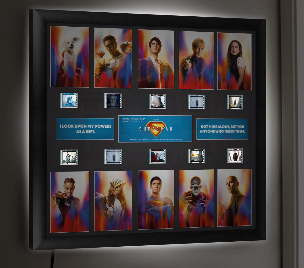 Superman (2025) (Legacy of Hope) Comic Con Exclusive FilmCells™ Presentation Limited Edition Montage Framed Art USFC6607