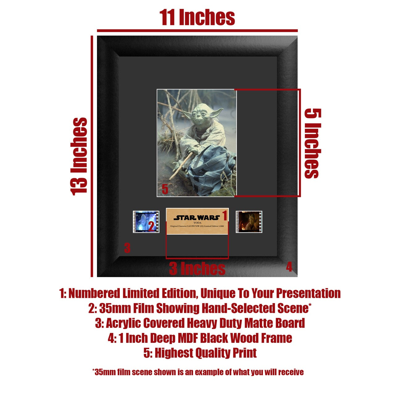 Star Wars (Yoda Grand Master Jedi) Limited Edition Single FilmCells Presentation SW271IW