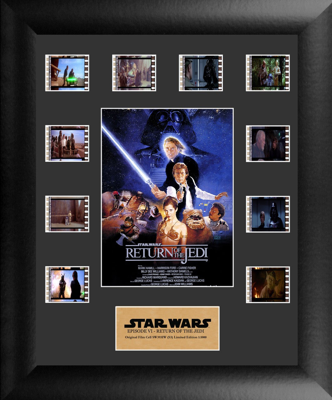 Star Wars (Episode VI Return of the Jedi) Mini Montage Framed FilmCells Presentation SW393IW