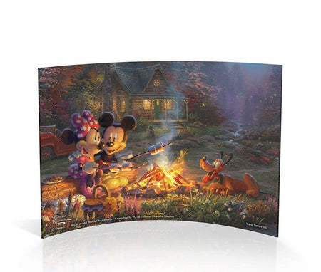 Disney (Mickey and Minnie Sweetheart Campfire) 7" x 5" Curved Acrylic Print ACP0705CUR338