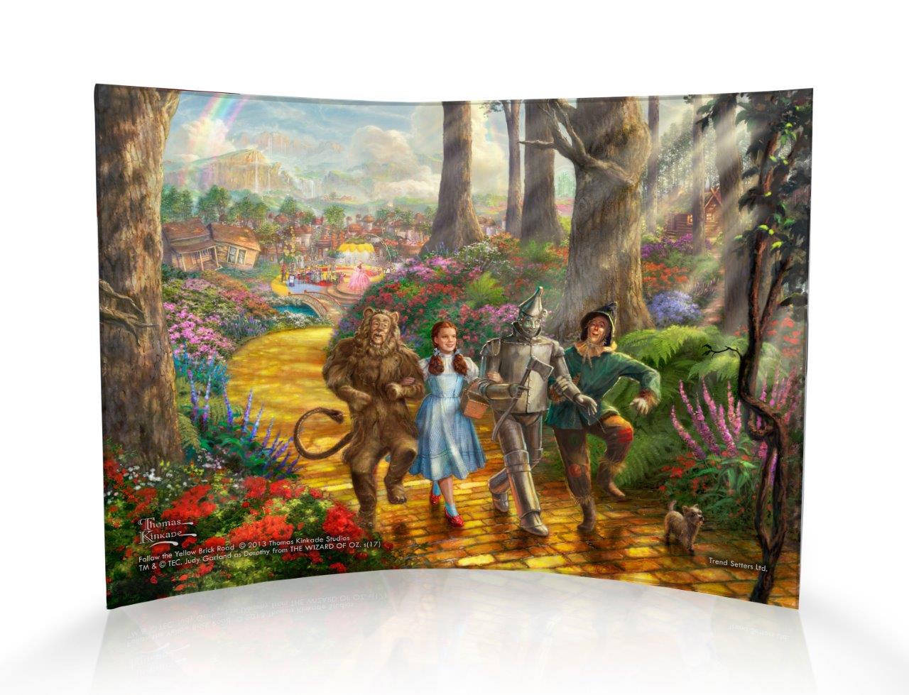 Wizard of Oz (Follow the Yellow Brick Road - Thomas Kinkade) 10" x 7" Curved Acrylic Print ACP1007CUR096