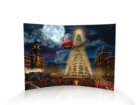 The Polar Express (Thomas Kinkade Studios) 10" x 7" Curved Acrylic Print ACP1007CUR109