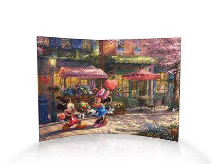 Disney (Mickey and Minnie Mouse - Sweetheart Cafe) 10" x 7" Curved Acrylic Print ACP1007CUR119