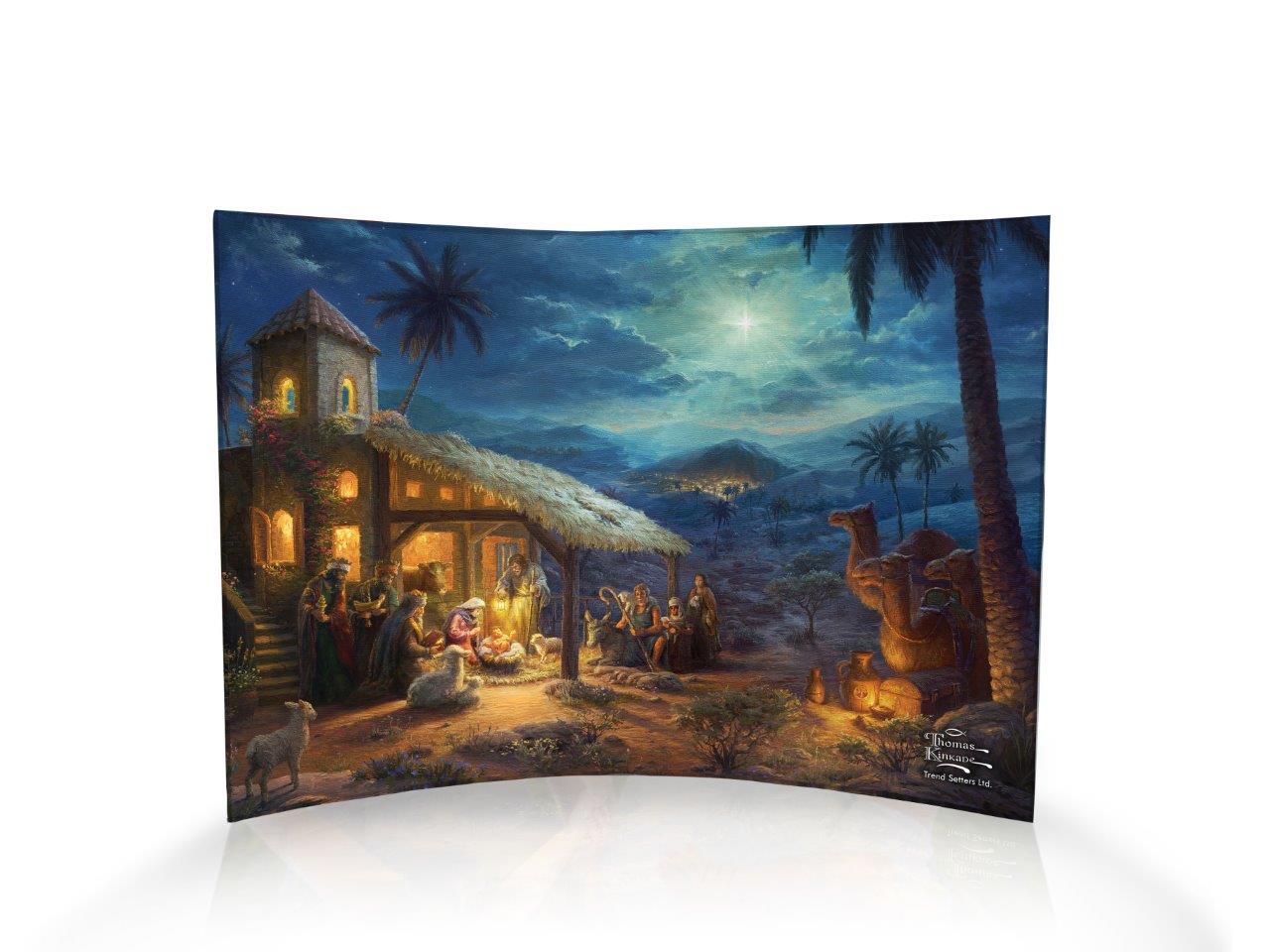 Thomas Kinkade (The Nativity) 10" x 7" Curved Acrylic Print ACP1007CUR149