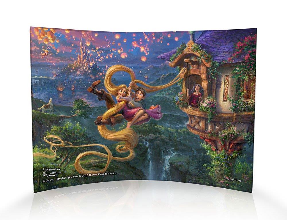 Disney (Tangled Up In Love) 10" x 7" Curved Acrylic Print featuring Artwork by Thomas Kinkade Studios ACP1007CUR366