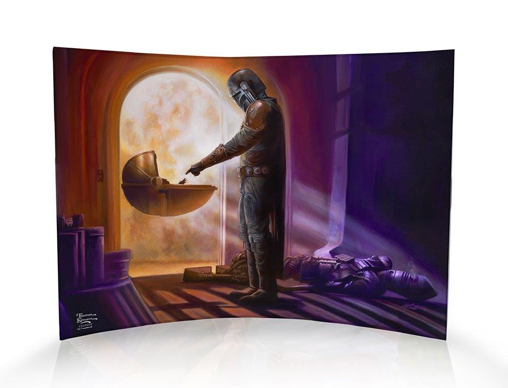 Star Wars (The Mandalorian - Turning Point By Monte Moore) 10" x 7" Curved Acrylic Print ACP1007CUR621