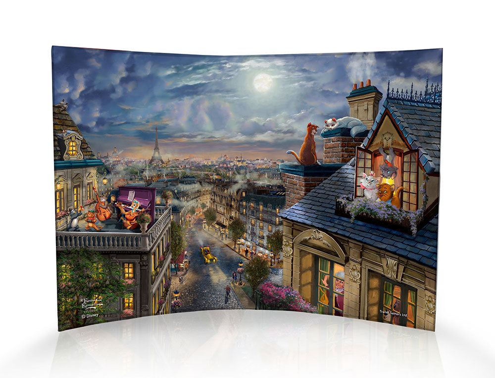 Disney (The Aristocats - Love Under the Moon) 10" x 7" Curved Acrylic Print ACP1007CUR653