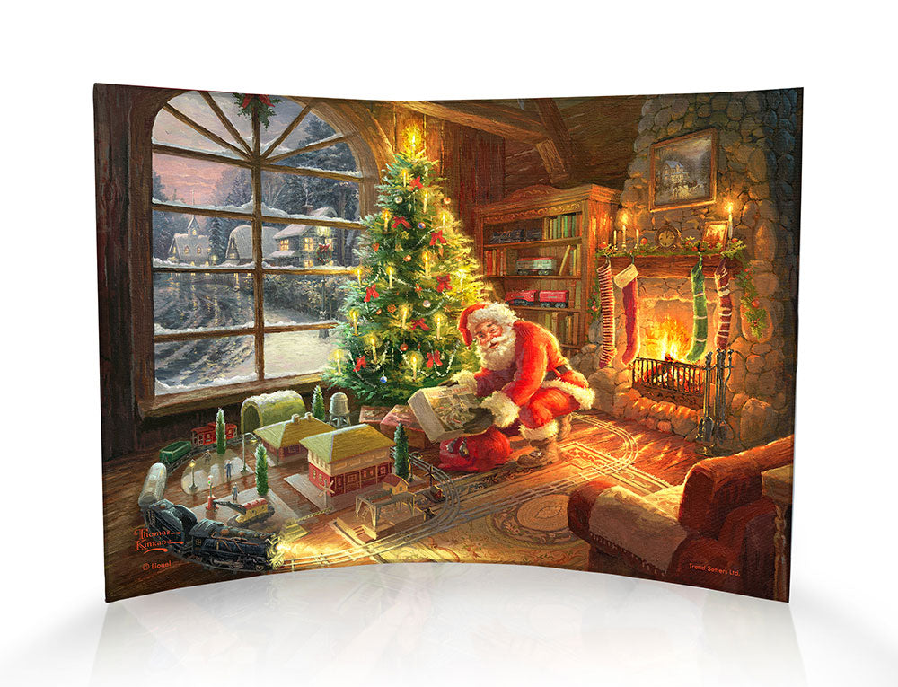Thomas Kinkade (Lionel Train - Santas Special Delivery) 10" x 7" Curved Acrylic Print ACP1007CUR684