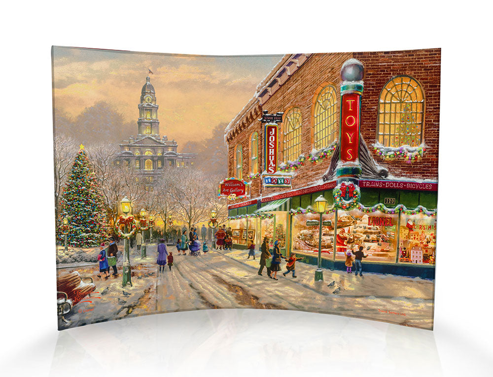 Thomas Kinkade (Lionel Train - A Christmas Wish) 10" x 7" Curved Acrylic Print ACP1007CUR685