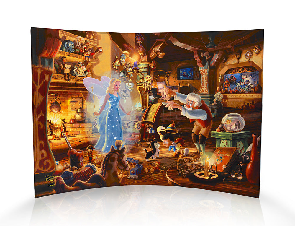 Disney (Geppettos Pinocchio) 10" x 7" Curved Acrylic Print ACP1007CUR745