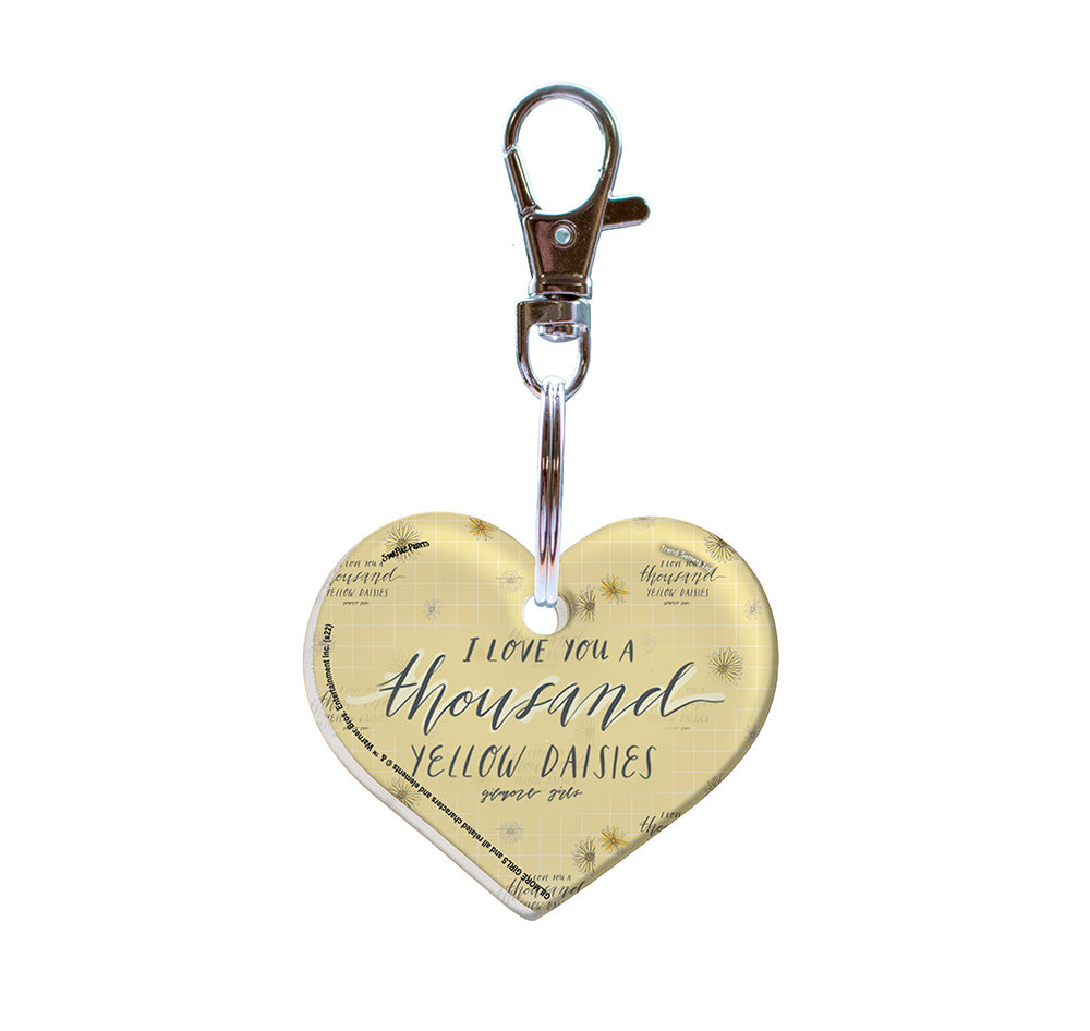 Gilmore Girls (I Love You A Thousand Yellow Daisies) Heart Shaped Acrylic Keychain ACPKRHEART703