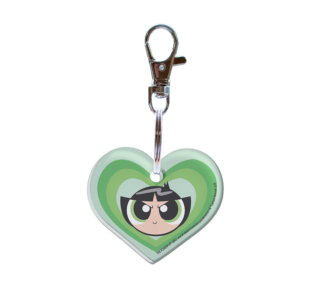 Powerpuff Girls (Buttercup) Heart Shaped Acrylic Keychain ACPKRHEART793
