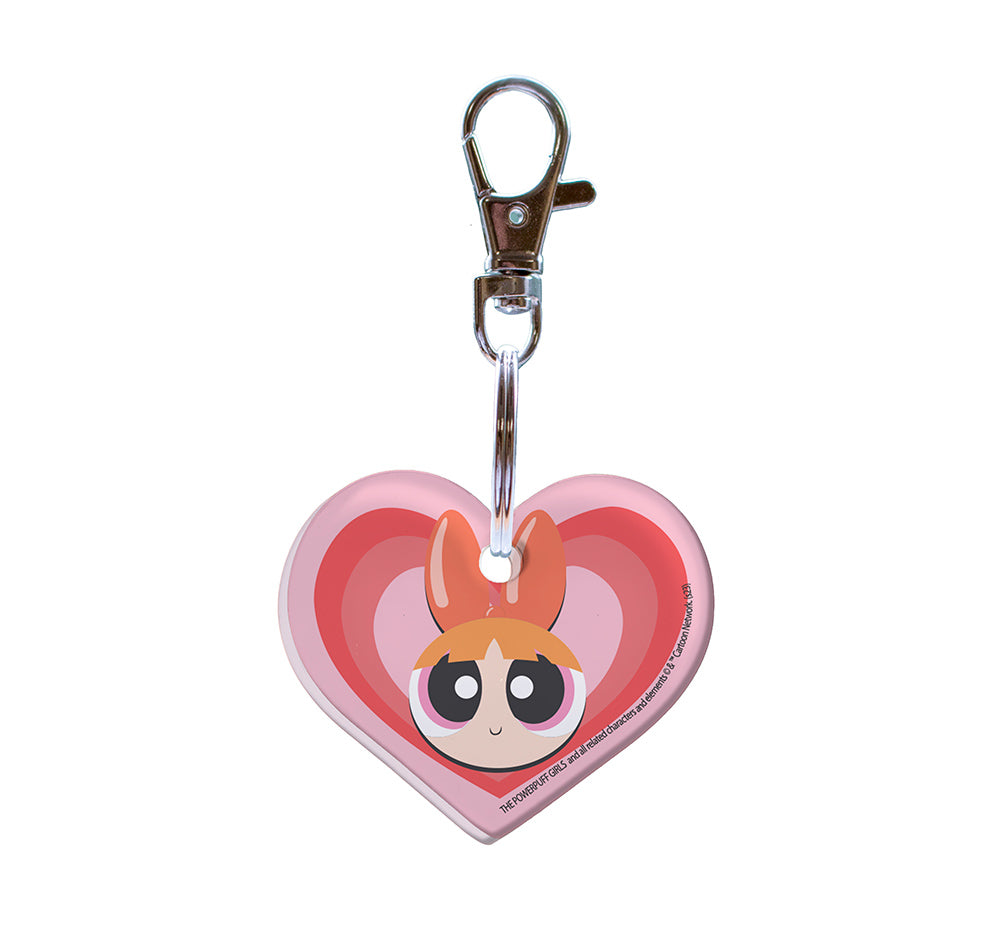 Powerpuff Girls (Blossom) Heart Shaped Acrylic Keychain ACPKRHEART795