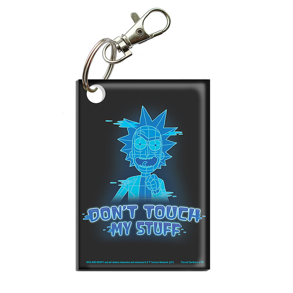 Rick and Morty (Dont Touch My Stuff) Acrylic Keychain ACPKRREC676
