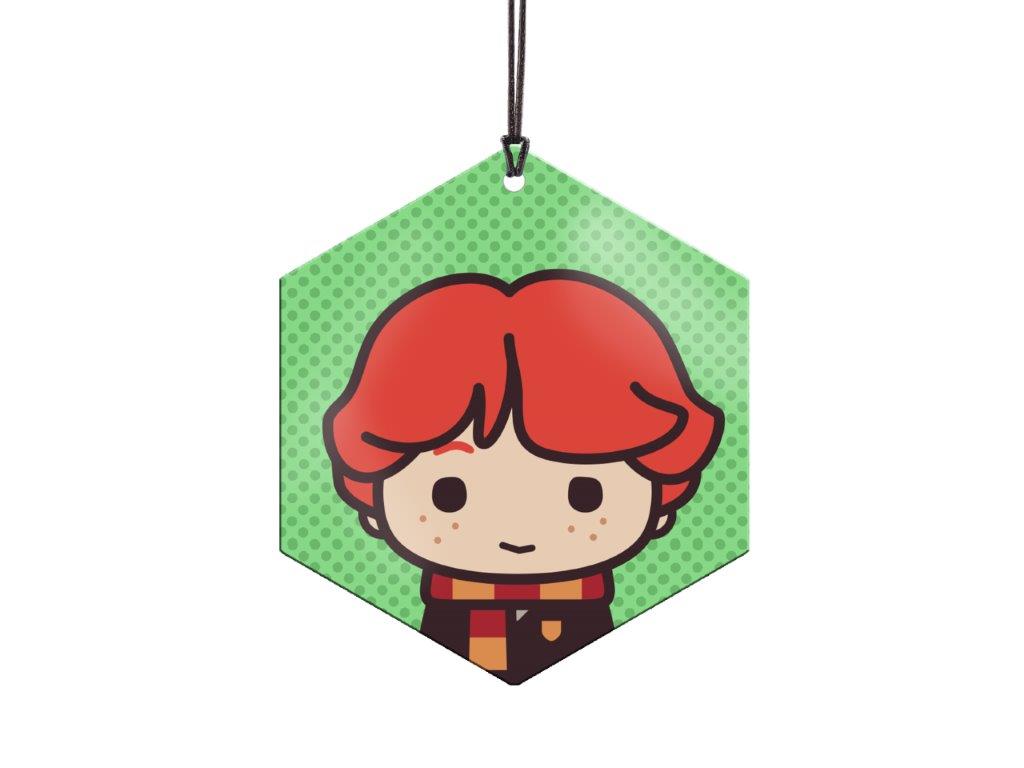 Harry Potter (Ron Weasley - Chibi Cartoon) Hanging Metal Print AMHEX093