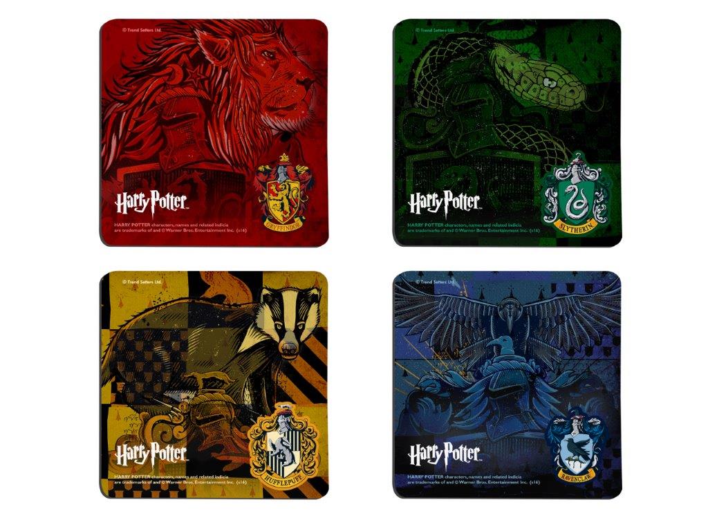 Harry Potter (Hogwarts Houses) Hardboard Coaster Set of Four CSTRHRD026