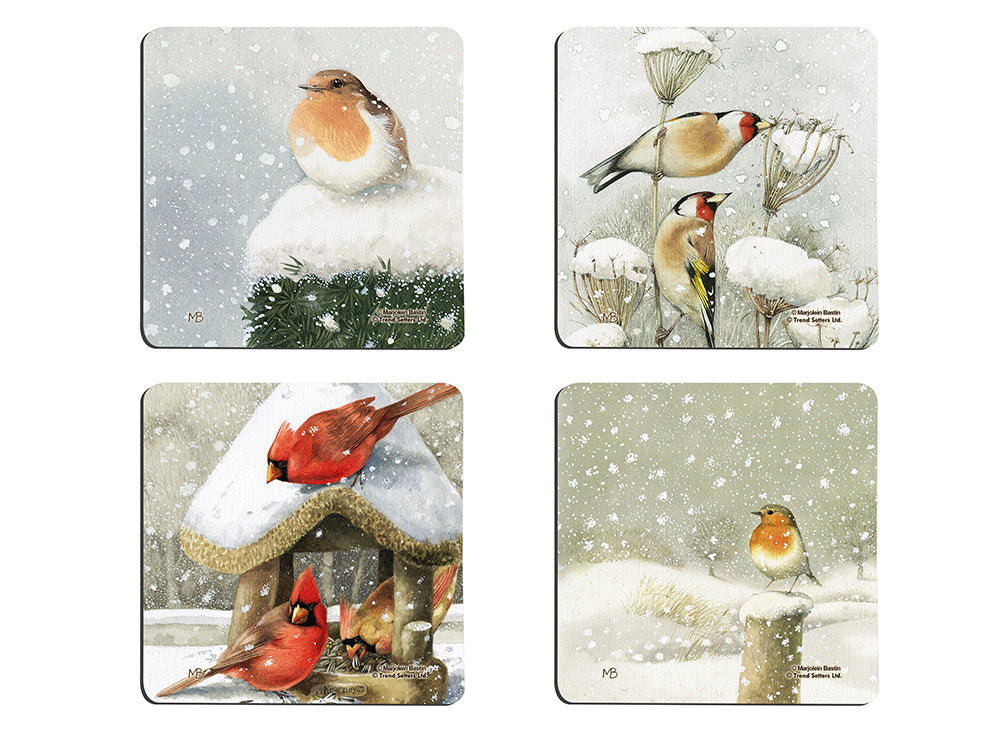 Marjolein Bastin (Winter Birds) Hardboard Coaster Set of Four CSTRHRD042