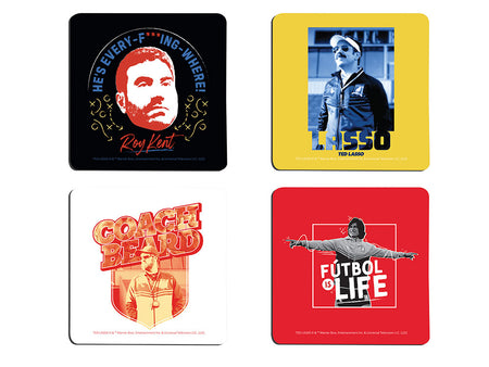 Ted Lasso (Character Coasters) Hardboard Coaster Set of Four CSTRHRD062