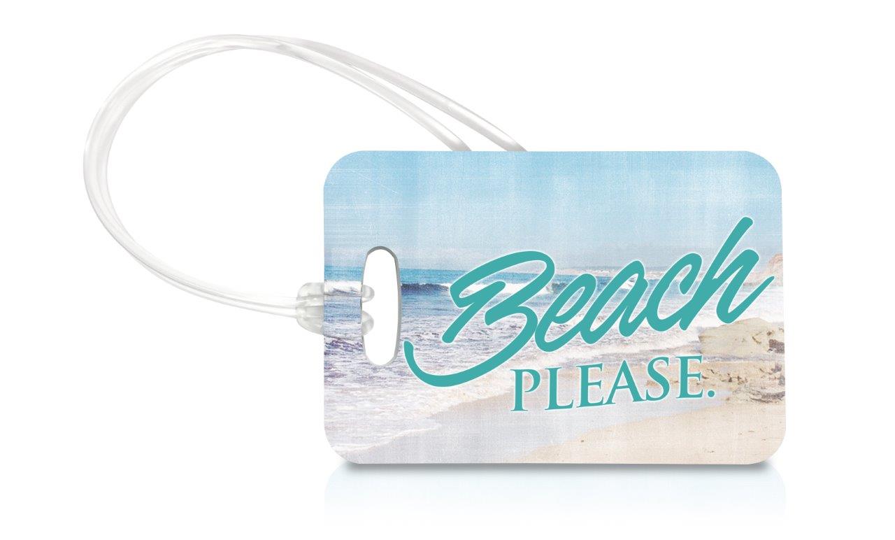 Vacation Collection (Beach Please) Luggage Tag LTREC036
