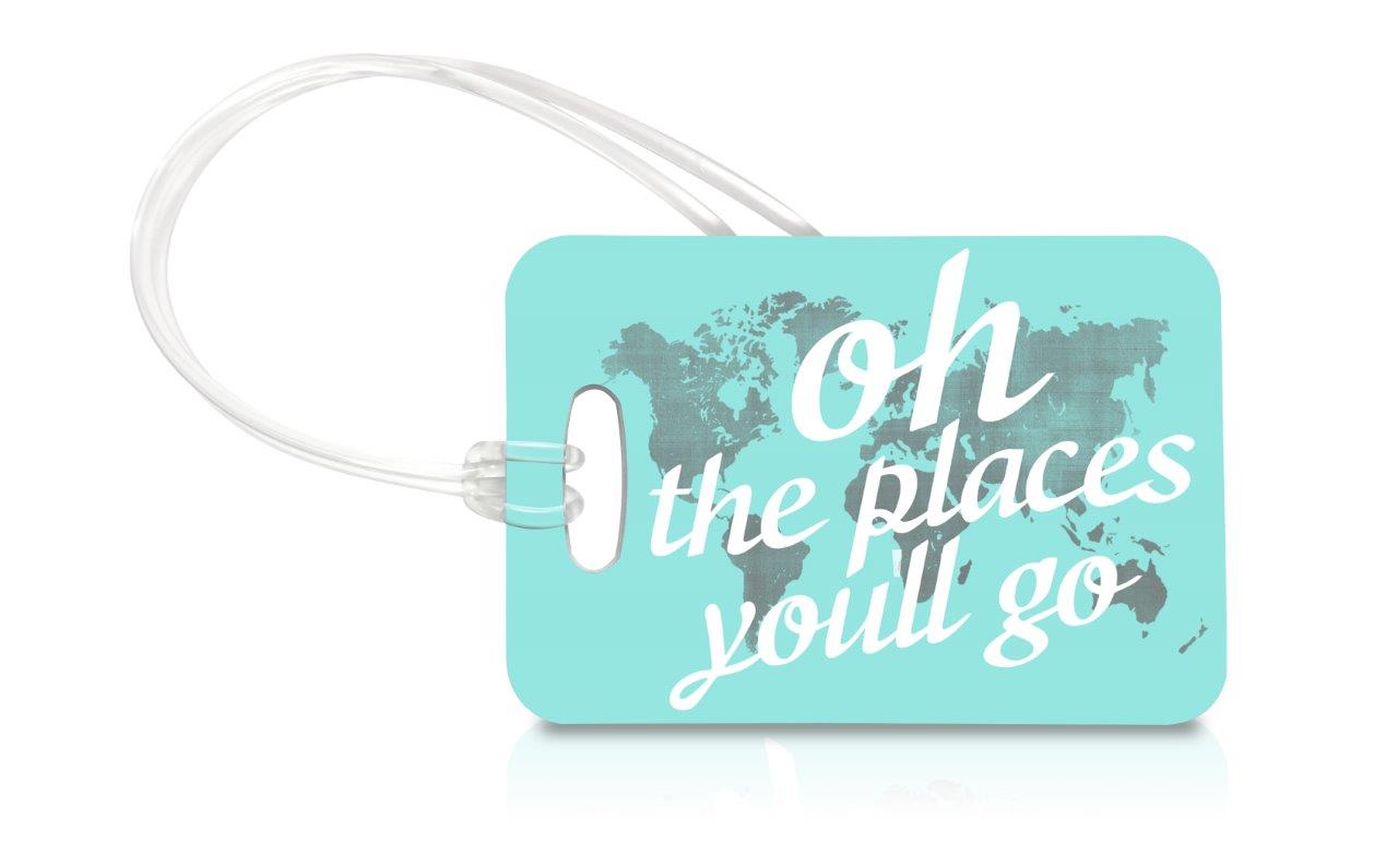 Vacation Collection (Oh The Places Youll Go- Blue) Luggage Tag LTREC039